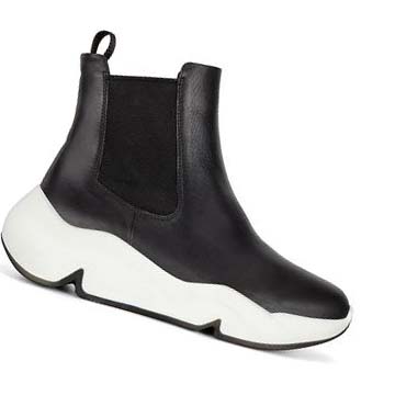 Bottes Ecco Chunky Chelsea Femme Noir | FR 8TCE